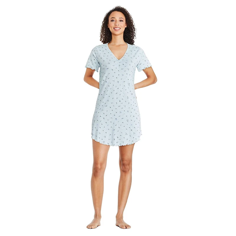 Chemise de nuit en pointelle George pour femmes
