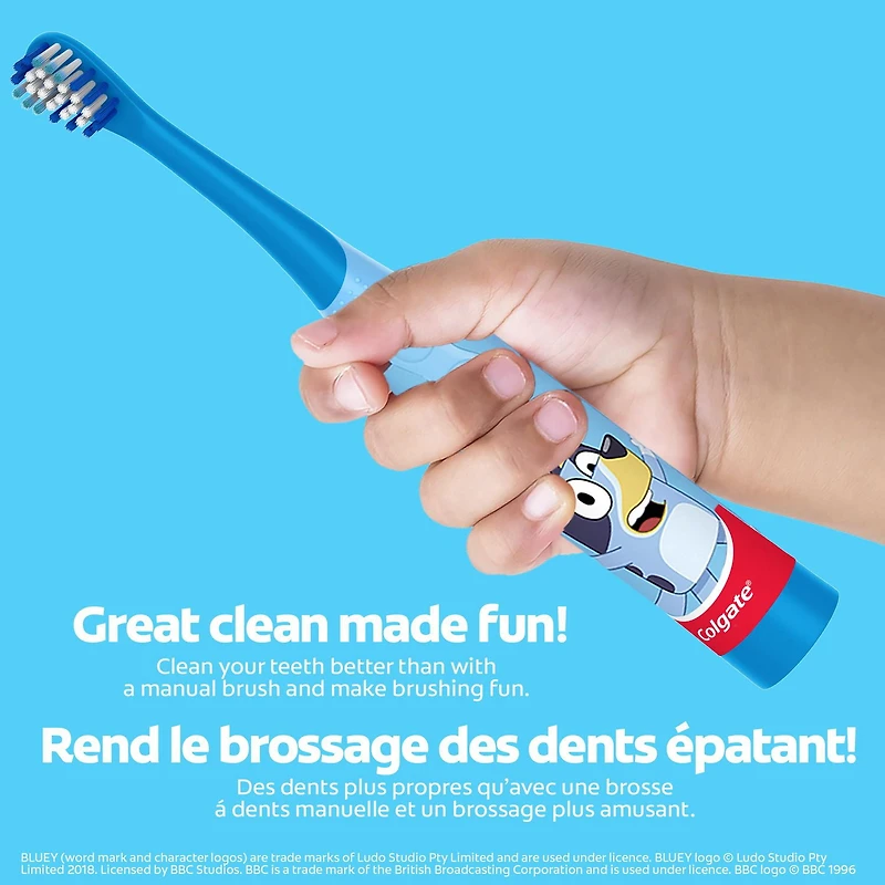 Colgate Kids Battery Toothbrush Bluey Sonic Colgate Kids Battery Toothbrush Bluey