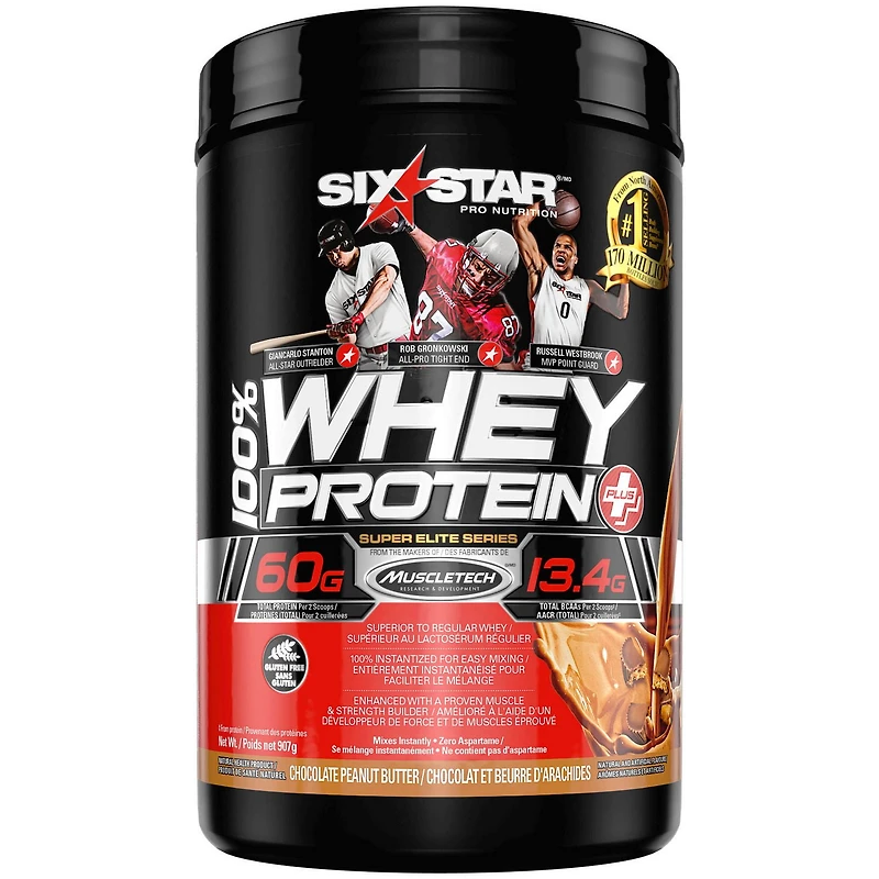 Six Star Elite Series Whey Protein Plus Chocolate Peanut Butter Powder