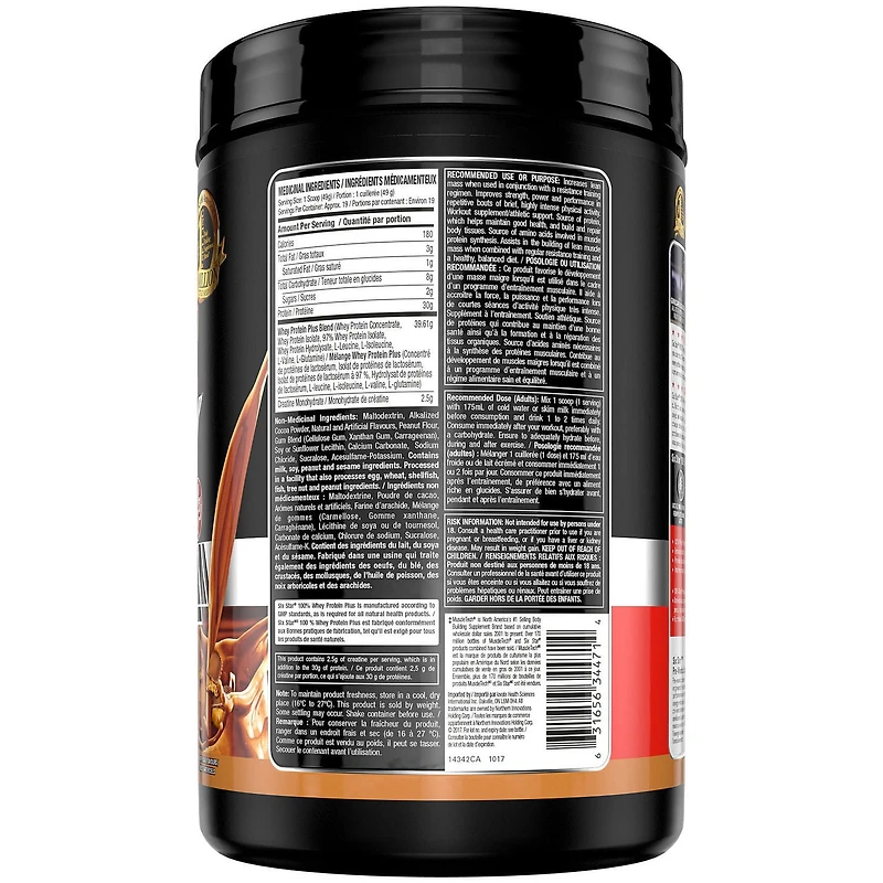 Six Star Elite Series Whey Protein Plus Chocolate Peanut Butter Powder