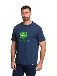 T-shirt à manches courtes avec logo John Deere pour hommes