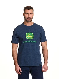 T-shirt à manches courtes avec logo John Deere pour hommes