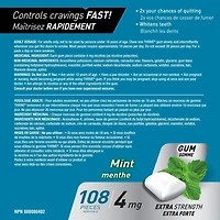 Gomme Thrive 4 mg Extra-forte Remplacement de la nicotine