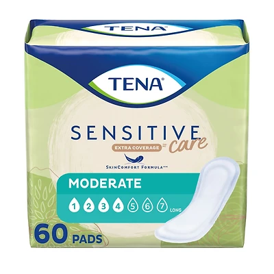 Serviettes d'incontinence TENA intimates, extra couverture, à absorption moyenne, 60 unités