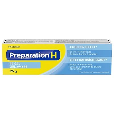 Preparation H® PE Gel (25 g) with Phenylephrine & Witch Hazel, Cooling Hemorrhoid Relief 25g