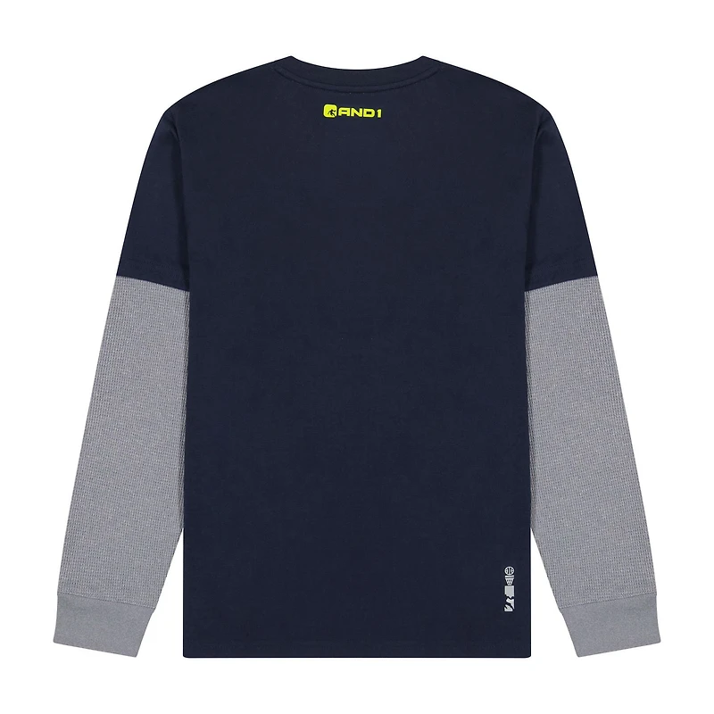 AND1 Boys Fade Away Long Sleeve Graphic Tee