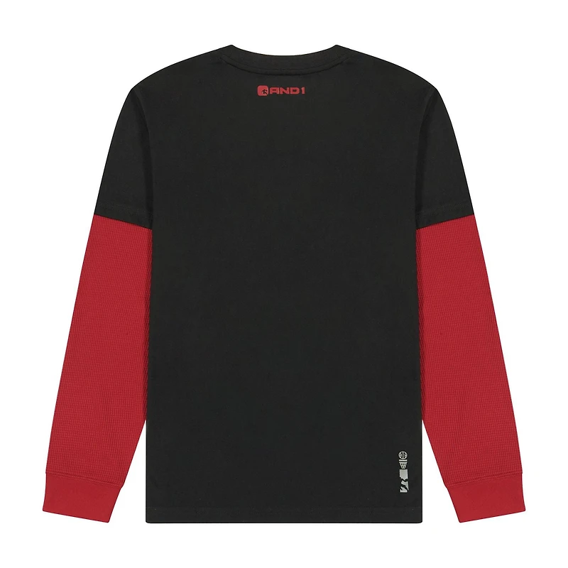 AND1 Boys Fade Away Long Sleeve Graphic Tee