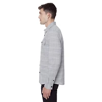 Chemise à manches longues Dark Black pour hommes