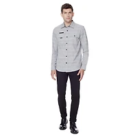 Chemise à manches longues Dark Black pour hommes