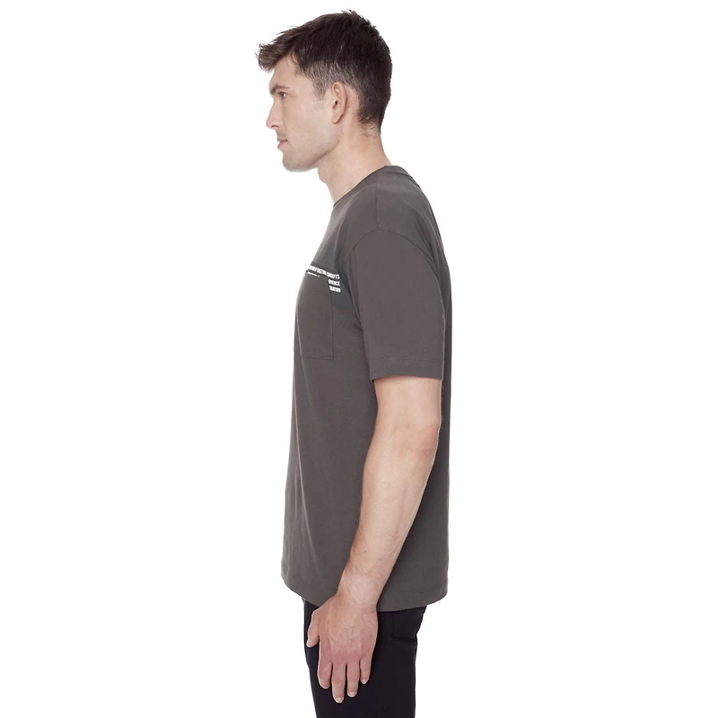 Dark Black Men's Short-Sleeve Graphic  T-Shirt