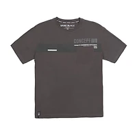 Dark Black Men's Short-Sleeve Graphic  T-Shirt