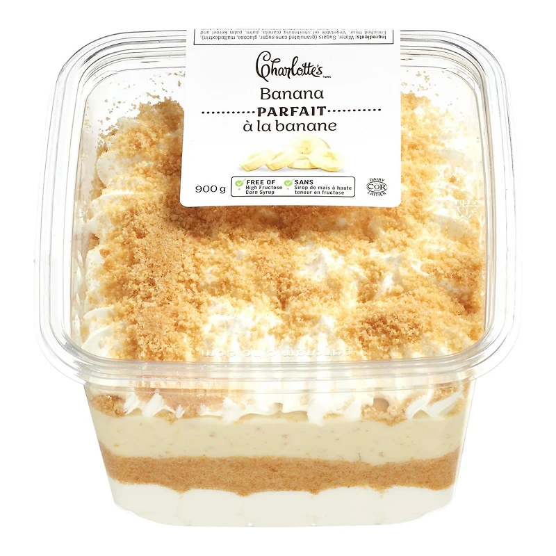 Parfait à la banane Charlotte’s 900 g