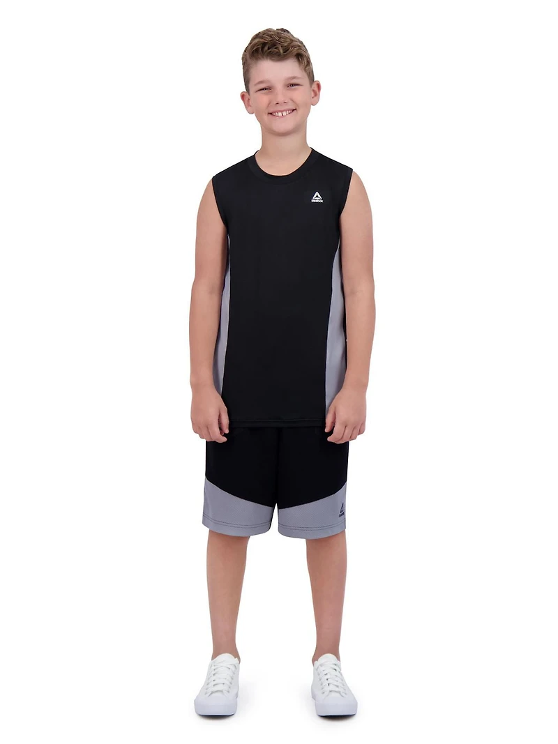 Reebok Boys Energy Colorblock Muscle Tank Top