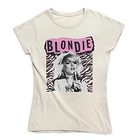 Blondie Ladie's tee shirt. This short sleeve fitted crew neck tee shirt for women can easily be worn with your favorite jeans or bottom and
