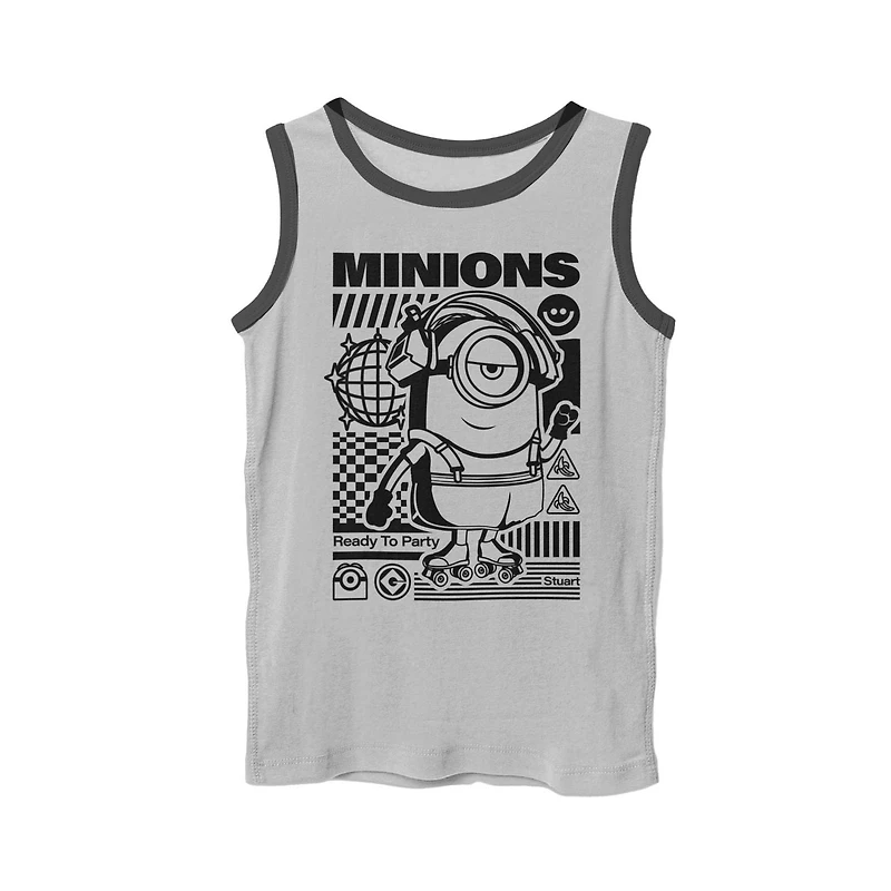 Minions Printed tank top for boys