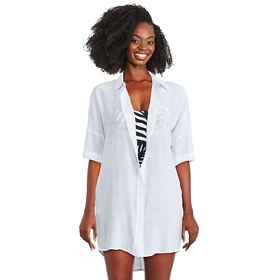 Cardigan long boutonné sur la longueur George pour femmes