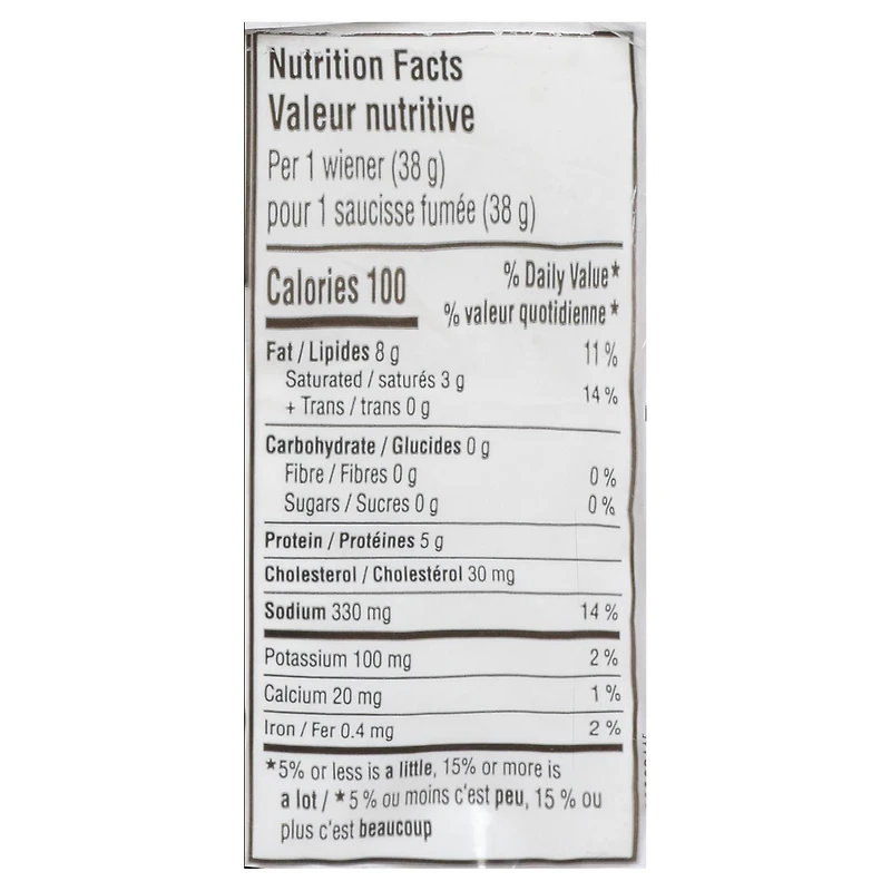 Saucisses fumées originales Natural Top Dogs Maple Leaf 375 g