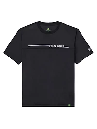 John Deere Men’s Interlock Yoked Short Sleeve Tee, Tee