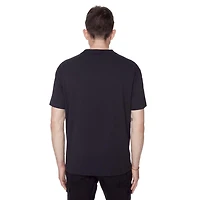 Dark Black Men's Short-Sleeve Graphic  T-Shirt