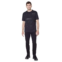 Dark Black Men's Short-Sleeve Graphic  T-Shirt