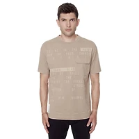 Dark Black Men's Short-Sleeve Graphic  T-Shirt