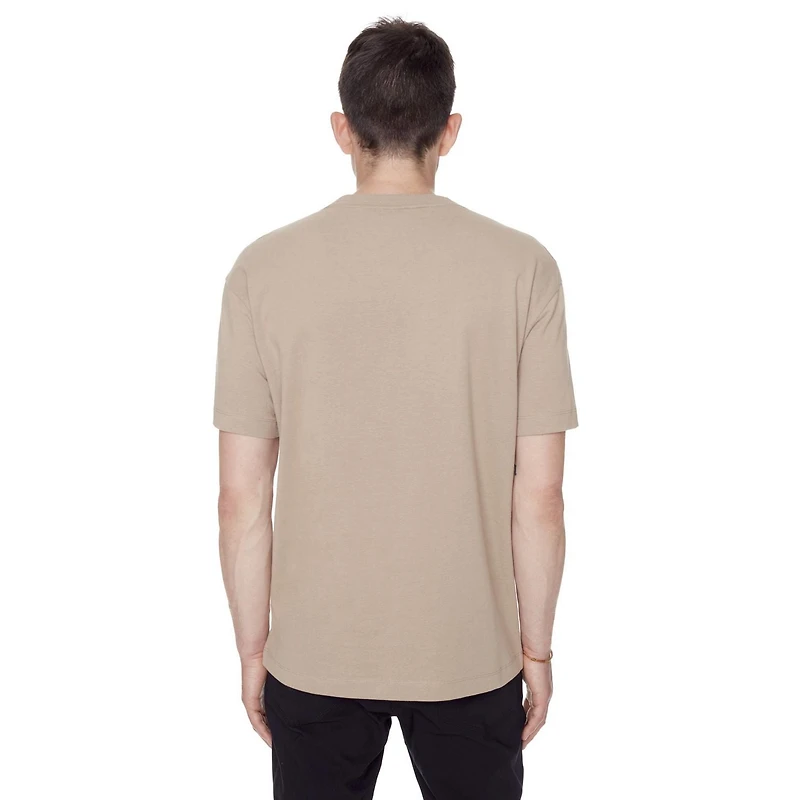 Dark Black Men's Short-Sleeve Graphic  T-Shirt