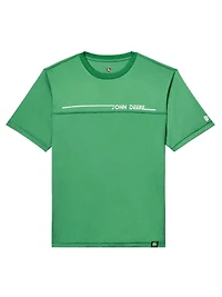 John Deere Men’s Interlock Yoked Short Sleeve Tee