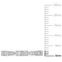 Miabella 1/3 Carat T.W. Diamond 10 K White Gold Anniversary Ring