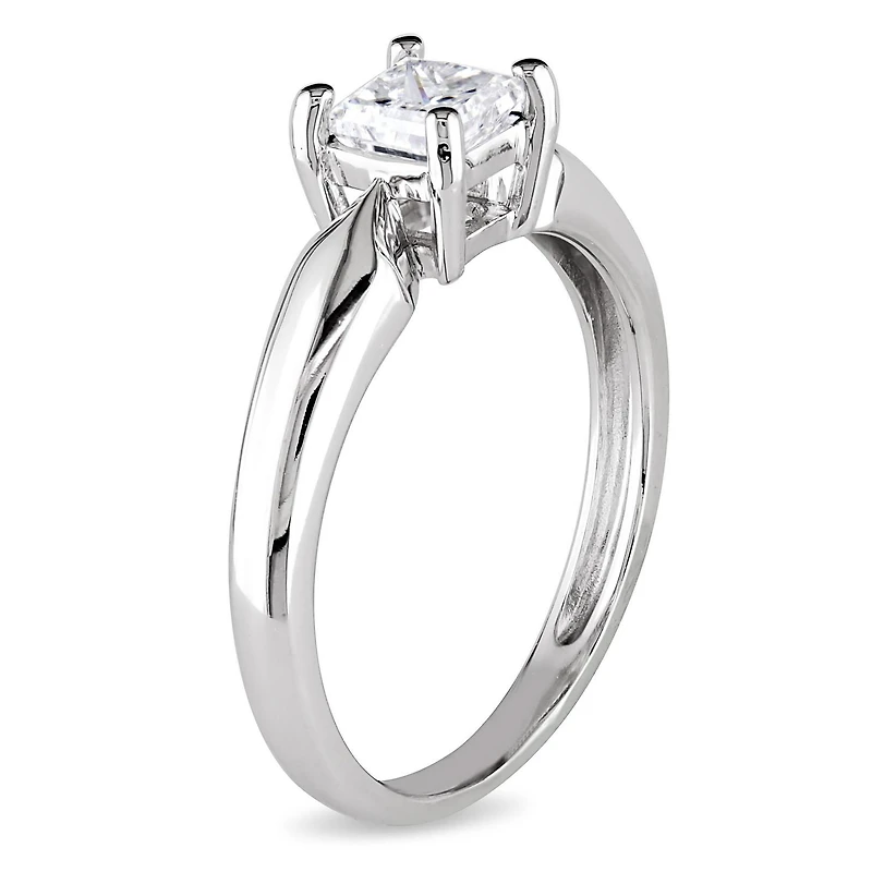 Bague de fiançailles solitaire Miabella avec diamant 1/2 CT poids total en or blanc 14K