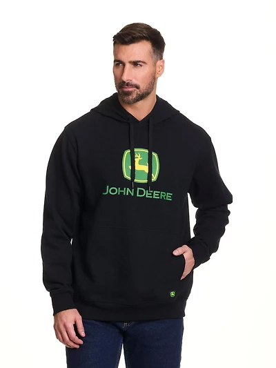 John Deere Men’s Core Logo Pullover Fleece Hoodie