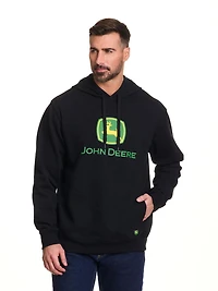John Deere Men’s Core Logo Pullover Fleece Hoodie