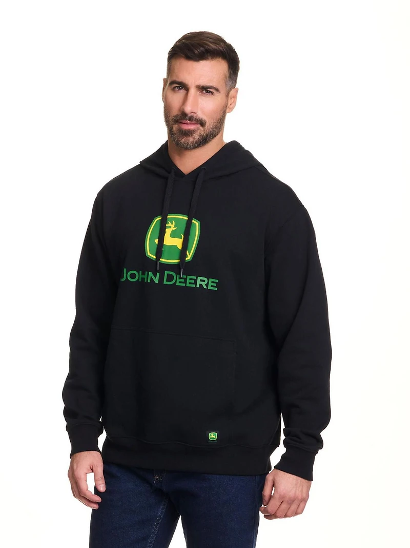 John Deere Men’s Core Logo Pullover Fleece Hoodie