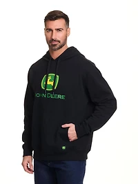 John Deere Men’s Core Logo Pullover Fleece Hoodie