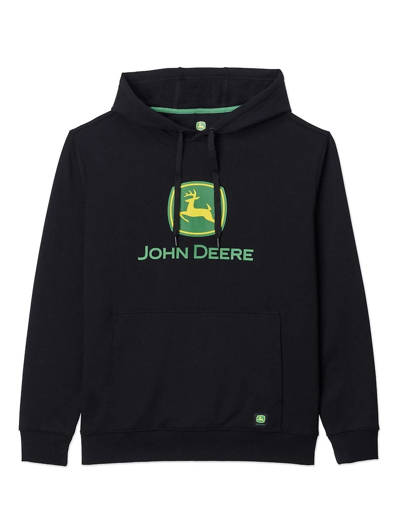 John Deere Men’s Core Logo Pullover Fleece Hoodie