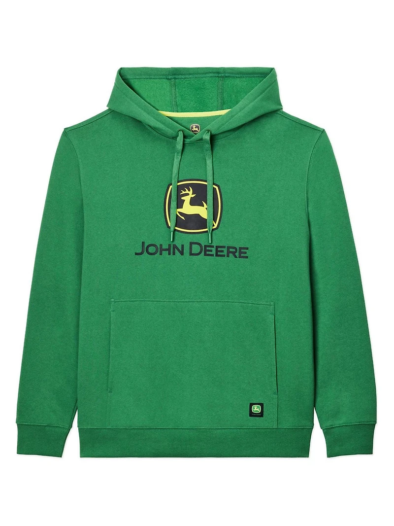 John Deere Men’s Core Logo Pullover Fleece Hoodie, Hoodie