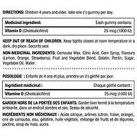 NATURE'S BOUNTY KIDS Daily Sunshine With Vitamin D3, Only 1g Sugar Per Gummy, Supports Immune Function, Helps Development Of Bones And Teeth, Aids In Absorption Of Calcium And Phosphorus 175.0 count, 175 pc