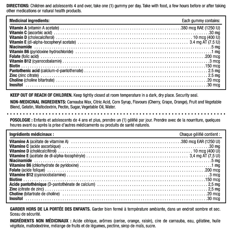 NATURE'S BOUNTY KIDS Multivitamin, Marvel Spider-Man, Only 1g Sugar Per Gummy, Supports Immune System, Eye Health, Bones, And Teeth, Source of Antioxidants, Gluten-free, Fruit Flavoured Gummies 150.0 count, 150 pc