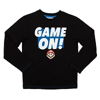 Nintendo T-Shirt à manche longue pour garçons