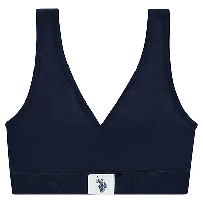 U.S. Polo Assn. Women's Seamless Lounge Bra with Logo Flag.