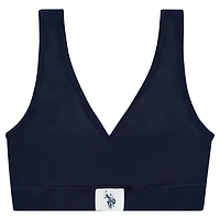 U.S. Polo Assn. Women's Seamless Lounge Bra with Logo Flag.
