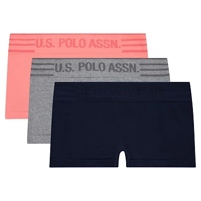 U.S. Polo Assn. Women's 3-Pack Seamless Boyshorts