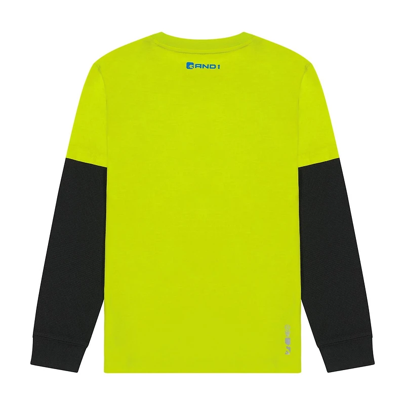 AND1 Boys Driver Long Sleeve Graphic Tee
