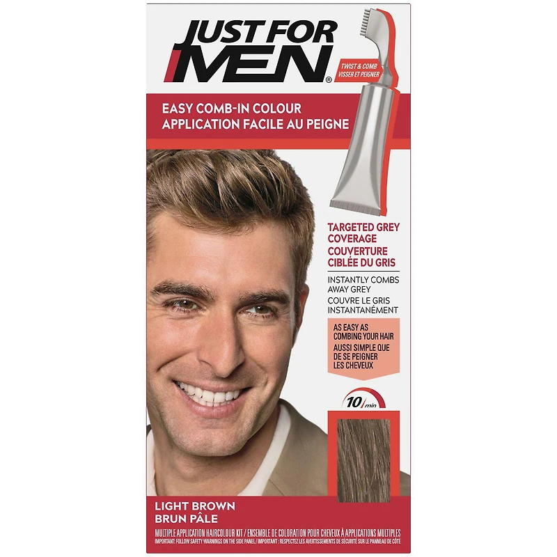 Application facile au peigne Just For Men Brun pâle A-25 1 pièce