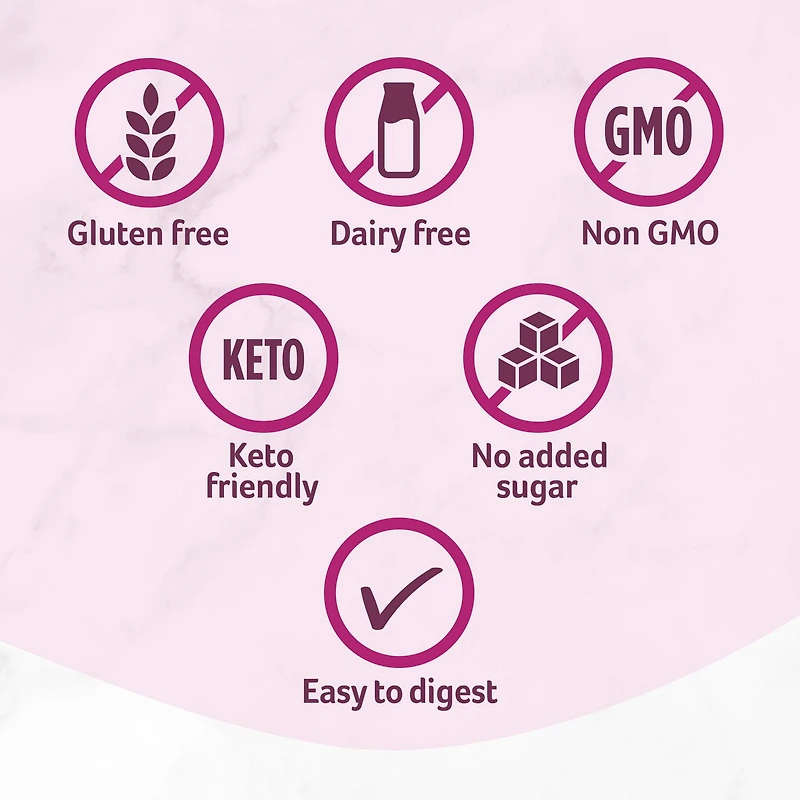 Purely Inspired Collagen Protein Powder- Beauty Edition Berry Flavour, Hair, Skin Nail Support, 10g Collagen, Biotin, Dairy Free, Gluten Free, No Sugar Added, Non GMO