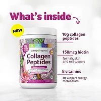 Purely Inspired Collagen Protein Powder- Beauty Edition Berry Flavour, Hair, Skin Nail Support, 10g Collagen, Biotin, Dairy Free, Gluten Free, No Sugar Added, Non GMO