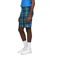 Short extensible en polyester imprimé tartan pour hommes Mexx