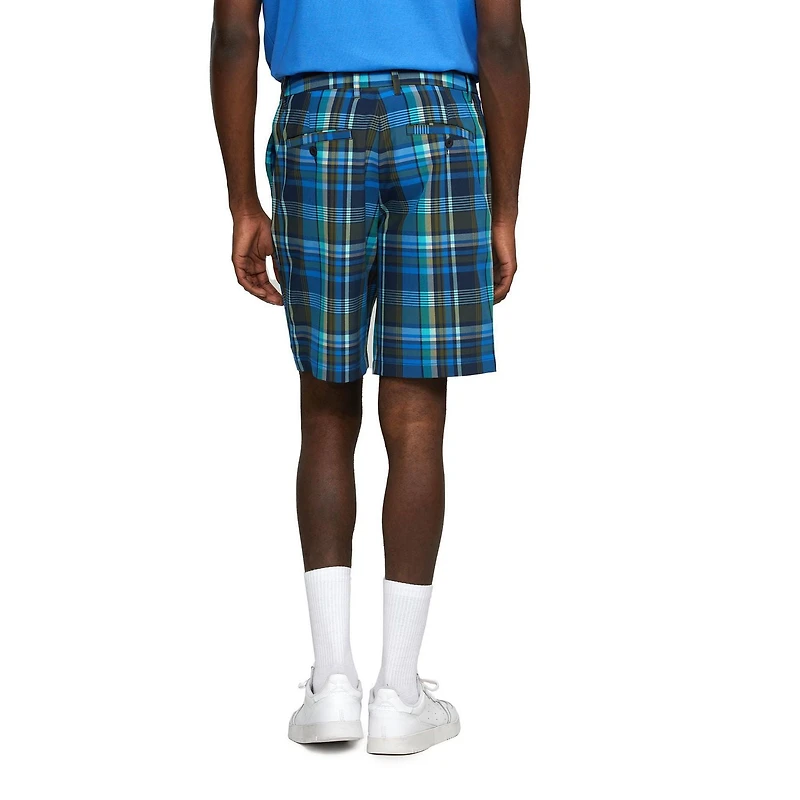 Short extensible en polyester imprimé tartan pour hommes Mexx