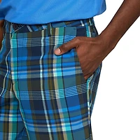 Mexx Men’s Plaid Polyester Stretch Shorts