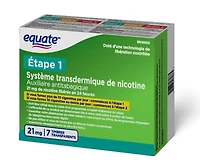 Timbre transdermique de nicotine, 21 mg Auxiliaire antitabagique