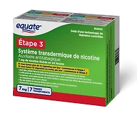 Timbre transdermique de nicotine, 7 mg Auxiliaire antitabagique